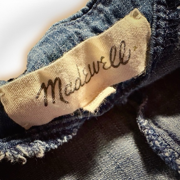 Madewell ‘Denim Lilyblossom Button-Front Dress’ in “Landers Wash” Size 4 - Picture 5 of 16